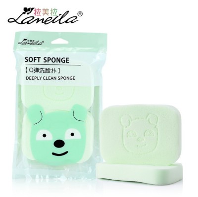 LaMeiLa Cleansing Buffer Cleansing Sponge Face Washing Puff Wholesale 2 Pack B2093