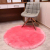 Plush round carpet computer chair dressing table wool round carpet imitation wool hanging basket bedroom blanket