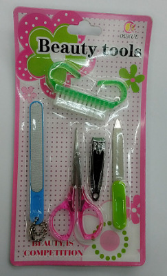 Suction card 5 beauty tools, 5 sets of manicure set, affordable prices, manufacturers direct sales