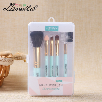 LaMeiLa Makeup Brush Suit 5 PCs Nylon Hair Beauty Makeup Brush Suit Portable Beauty Appliance L0780