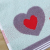 Pure cotton adult towel heart design wash face men and women towel wipe hair seal ball towel