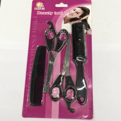 Ou xue brand suction card hairdressing tools 4 sets of beauty tools manufacturers direct sales