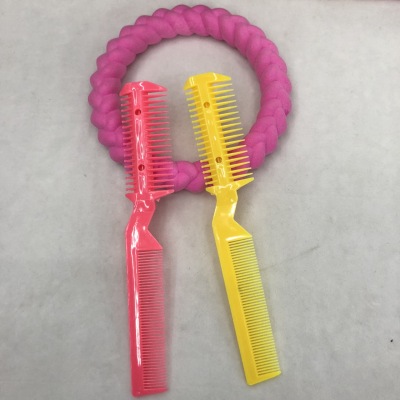 Manufacturer sells straight bang clip to cut comb knife dual-use comb to beat thin machine head comb hair tool