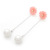 Sansei III Miles Peach Blossom Yang Mi Hanging Earrings S925 Sterling Silver Shell Flower Petals Long Pearl Stud Earrings