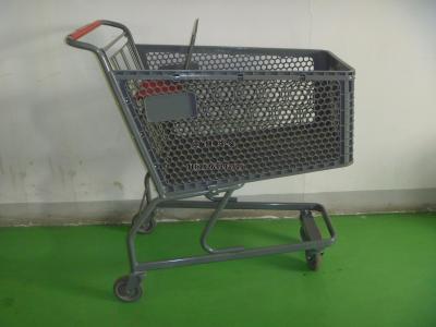 Supermarket 180 liter plastic cart American plastic shopping cart