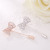 2016 New Zircon Bow Pin Straight Brooch Men's and Women's Korean-Style Elegant Inlaid Crystal Corsage