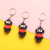 Cute Cartoon Antenna Doll Keychain Customizable PVC Flexible Glue Bag Charm Car Key Chain Factory Wholesale