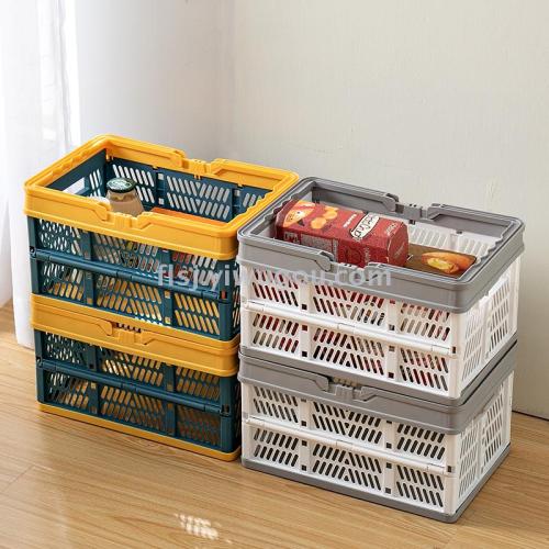 Outdoor Folding Storage Basket Multifunctional Storage Basket Basket Car Storage Basket Pp Plastic