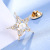 2016 New Fine Zircon Five-Pointed Star Bow Tie Blouse Collar Horse Needle Brooch Collar Buckle Small Collar Pin Female Factory Direct Sales