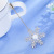 2016 New Zircon Snowflake Pin-Type Straight Brooch Women's Korean-Style Elegant Corsage Clothing Factory Direct Sales
