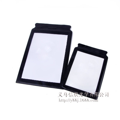 Delicate black frame magnifier portable hand magnifier 3 times hd card magnifier book hot style