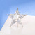 2016 New Fine Zircon Five-Pointed Star Bow Tie Blouse Collar Horse Needle Brooch Collar Buckle Small Collar Pin Female Factory Direct Sales