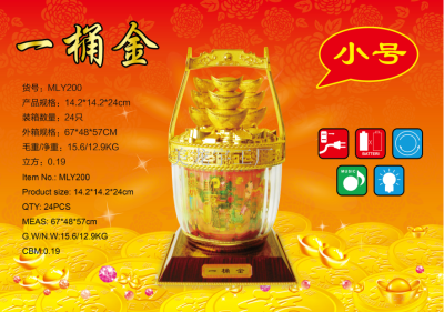 Festive New Year Goods a Bucket of Gold Revolving Scenic Lantern Turn Light Spring Festival Lantern Festival Gift Meilong Yu Boutique Factory Direct Sales
