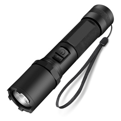 Amazon hot style 18650 aluminum alloy relief flashlight IP56 waterproof XPG high - power USB charging