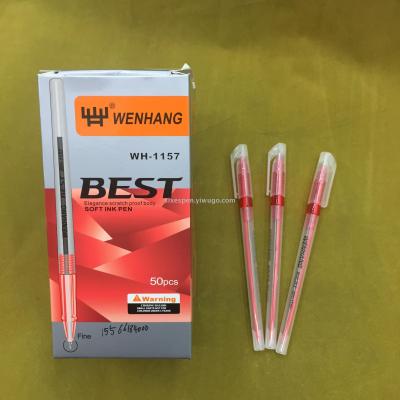 #WH-1157  stick ball point pen,cap pen