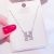 Letter H Silver Jewelry S925 Entire Sterling Silver Necklace Female Clavicle Chain Simple Graceful Short Chain Fashion All-Match Gift