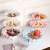 Fruit tray sitting room creative European simplicity tea table large three-layer cake snacks rack plastic Fruit tray hotel