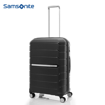 Samsonite pull rod case hard case fashion travel case airplane wheel I72 black 20\"