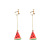 E1077 ear clip earrings can be worn by minority students with French minimalism