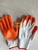 Needle flat plate thickened anti-skid wear operation construction site coated rubber immersion gloves