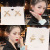 Contracted show the ear nail cabinet of face thin and pure and fresh web celebrity is melting temperament restore ancient ways qiu dong earrings female advanced feeling ear drop