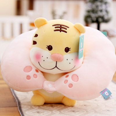 Multi - love toys express tiger tiger neck pillow pillow plush toy tiger U pillow office home gifts wholesale