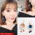 Web celebrity earrings Korean temperament female versatile earrings 2019 new fashion irregular geometric ins earrings getting earrings