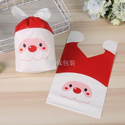 New Christmas Rabbit Ears Gift Bag Santa Claus Gift Snack Plastic Rabbit Bag Candy Bag