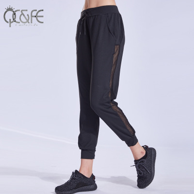 2019 new sweatpants for women with loose, breathable, casual strapping mesh for fitness and running