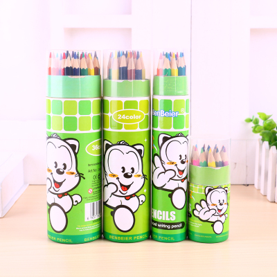 Colorful Cartoon Pattern Decorative Tube for Beginners 12 Colors 24 Colors 36 Colors for Students Painting Water Soluble Color Lead