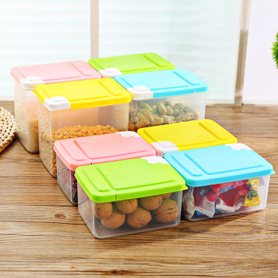 Multi-Function Cereal Can Folding Flap Crisper Snack Nut Storage Box