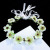 The new Mexican straw hat wreath is a fabric art checking headband for The bride