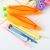 Creative carrot shape pencil bag students silica gel radish pencil bag stationery storage bag