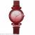 Douyin hot style fashion hot selling pink gradient diamond-encrusted magnetic suction band ladies watch milan band watch
