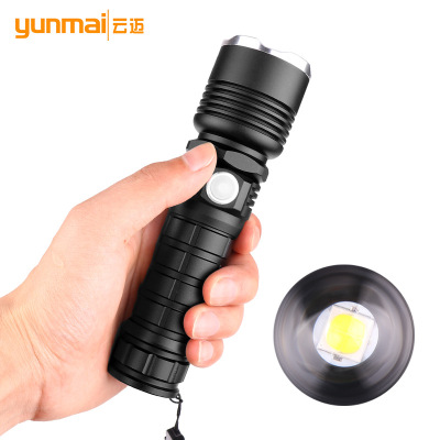 Cross-Border New Arrival P50 Flashlight Power Display USB Charging P70 Power Torch Zoom Power Torch