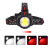 Cross-Border New Arrival T6 + COB LED Headlamp USB Charging Outdoor Strong Light Lighting Head 360 ° Rotating Work Light