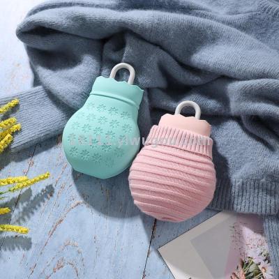 Silicone hot water bag mini water injection students warm handbags thickened explosion-proof factory direct sales