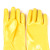 Kangnaimei 028 yellow dip plastic gloves 606PVC anti-slip 808 blue frosted resistance to oil thickening wear
