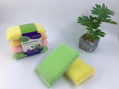 4pcs white silk high hair set cleaning sponge, sponge brush cleaning supplies