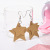 Korean Style Double-Layer Pentagram Earrings New Star Two-Tone Ear Buckle for Girls Graceful Personality Ear Clips Earrings Wholesale