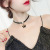 Tik Yin web celebrity hot style necklace clavicle chain Korean version of the students pendant retro simplicity joker choker collar