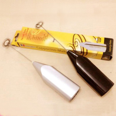 Kitchen handheld stainless steel electric whisk mini coffee whisk