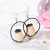 Wish New European and American Fashion Popular Retro Exaggerated Straw Circle Holiday Eardrops Ear Hooks Earrings Supply Wholesale