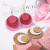 Factory Direct Sales Cool Simple Fashion Women's Circular Earrings European and American Style Retro Three-Layer Cowhide Large Wafer