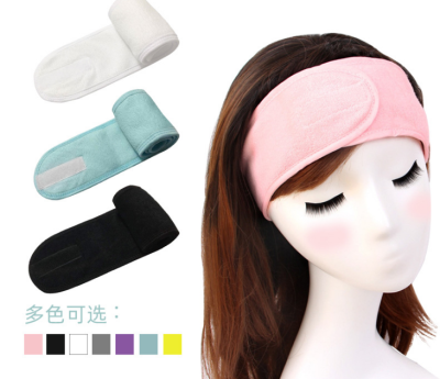 Velcro band hair band face and hair band European and American sports yoga headband mask makeup custom beauty headdress