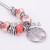 Europe and America Cross Border New Bracelet Stainless Steel Circle Bracelet Alloy Hollow Lucky Tree Crystal Beads Pendant