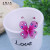 Color butterfly supply wire mesh 4.5cm with powder drill butterfly accessories accessories to sample custom wholesale