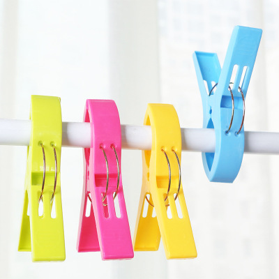 1849 large cotton quilt clip strong wind-proof Sun Quilt Clothespin 4 Plastic curtain clip wholesale