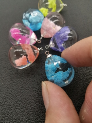 Water drop blue sky ball sky cloud pendant beads