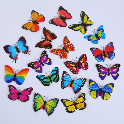 7cm butterfly simulation 12 wall-mounted magnetic butterfly 3D home decoration accessories wholesale spot